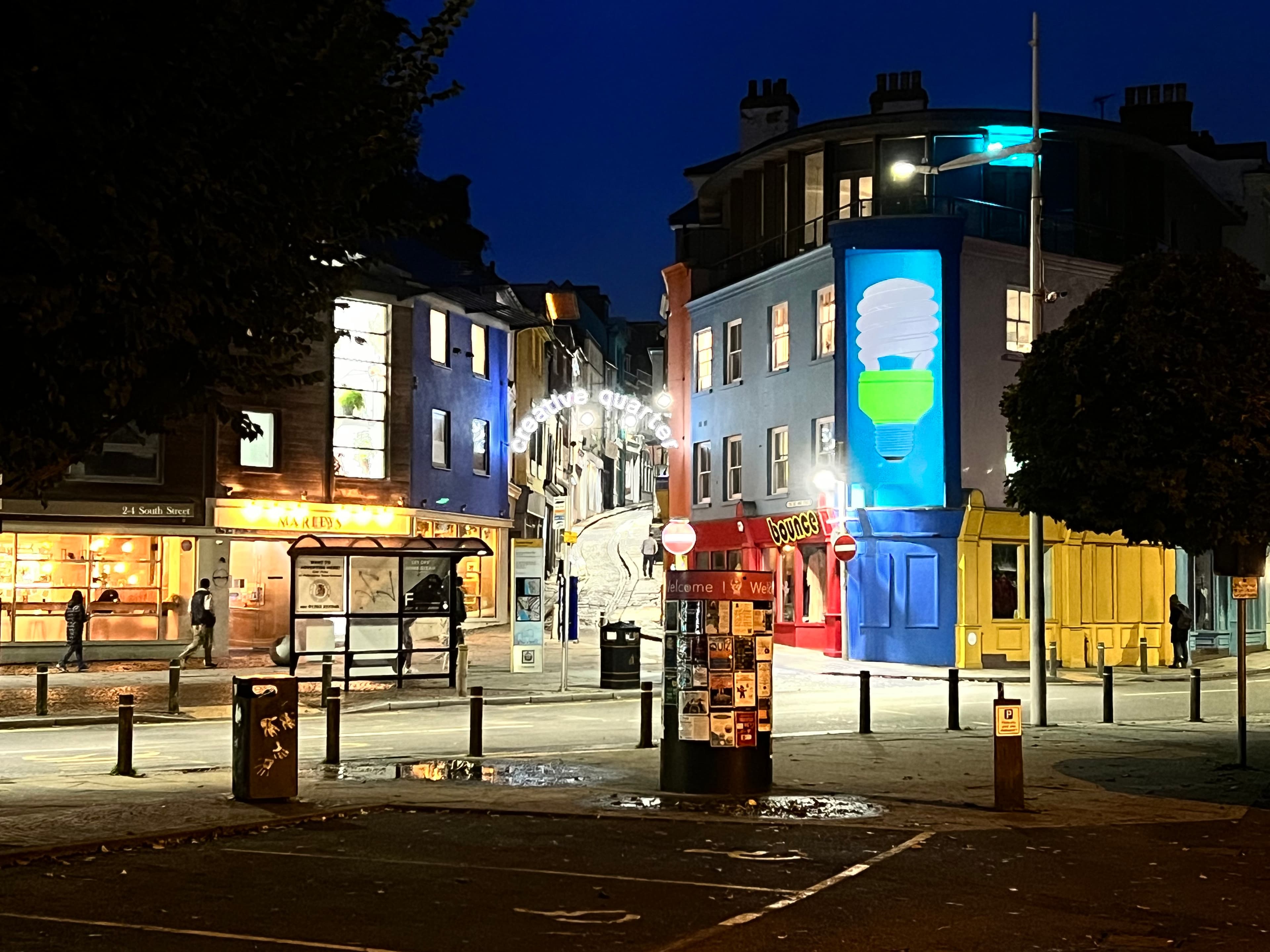 Folkestone town centre — the Old High Street and Creative Quarter
